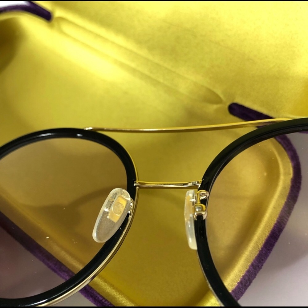 Gucci | Round-frame metal sunglasses